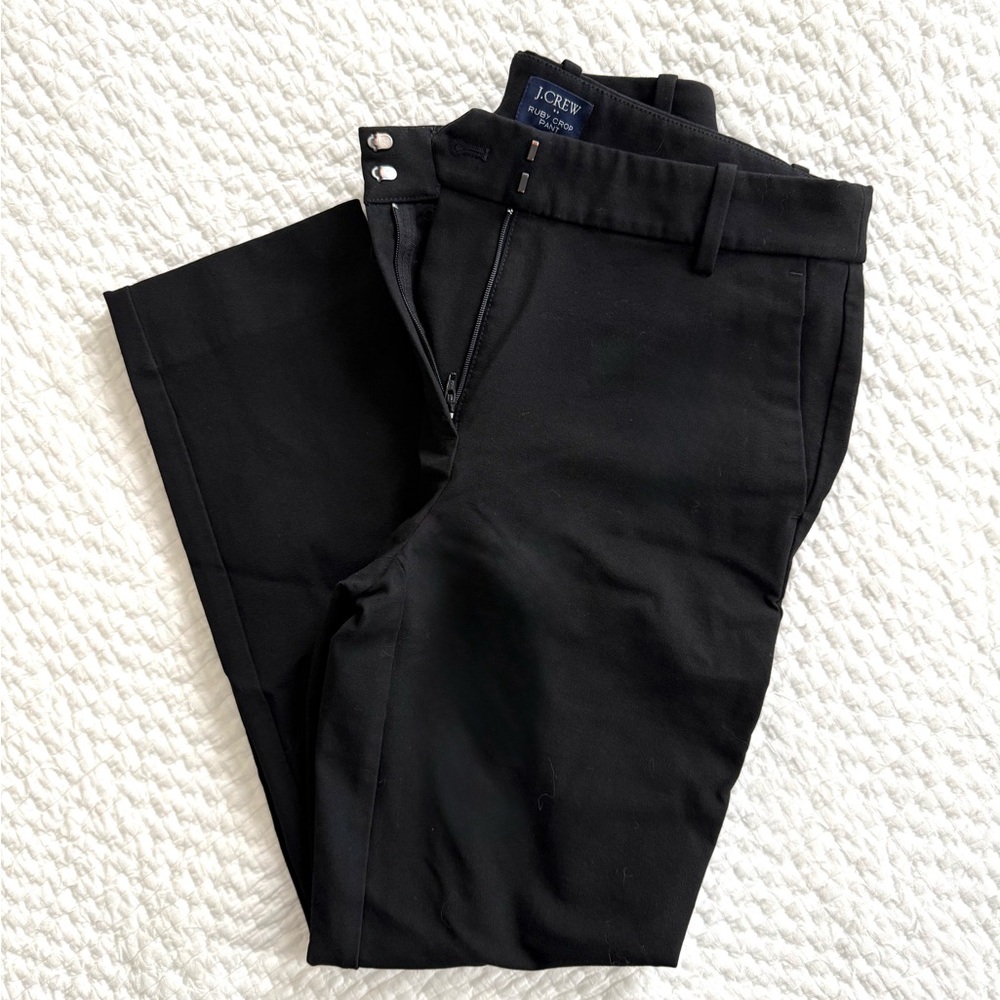J. Crew Women Ruby Crop Black Dress Pants